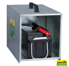 Boîtier de transport ouvert galvanisé pour électrificateurs - PATURA