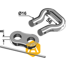 Raccord Ø 16 mm pour chaîne à épandeu adaptable