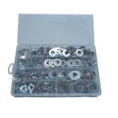 Coffret de 820 rondelles assorties plates zinguées Ø 5 à 20 mm