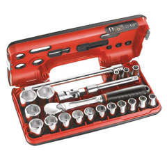 Coffret de 21 pièces de douilles et accessoires cliquet hautes performances 1/2" | FACOM