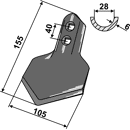 Schar 105 mm Kongskilde Nachbau 101552