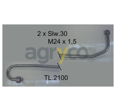 Tuyau hydraulique pour téléscopique MANITOU 268835 adaptable