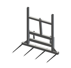 Pic bottes frontal Ø 45 mm pour type d'attelage WEIDEMANN adaptable