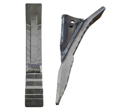 Sabot de décompacteur avec plaquettes carbure et rechargement ALPEGO E05610S adaptable