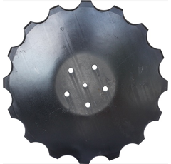 Disque crénelé Ø460x6 mm pour semoir KVERNELAND AC353951 adaptable - Blacksteel©