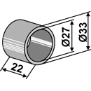 Entretoise Ø 33 mm adaptable - BlackSteel©