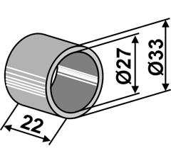 Separador Ø 33 mm adaptable - BlackSteel©