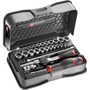 Coffret de 29 pièces douilles et accessoires 1/4" métrique et pouce | FACOM