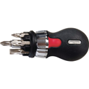 Tournevis a cliquet tom pouce a manche court GEARPLUS avec 6 embouts | KS TOOLS
