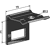 Halter für Zinken 40x12 mit Verstärkungsfeder 40x10 - 50x50