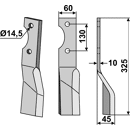 Fräsmesser - rechts ALP01R Alpego by Muzzi