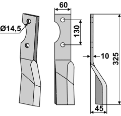 Fräsmesser - rechts ALP01R Alpego by Muzzi