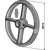 Cambridgering - Ø510mm - GG20 (EN-GJL-200) - (EN-JL1030) - Nabenbreite 100 - Laufbreite 70