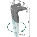 Dent droite DURAFACE pour herse rotative ALPEGO MKOA00294 adaptable - Blacksteel©