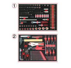 Servante d'atelier RACING 5 tiroirs - 184 outils | KS TOOLS