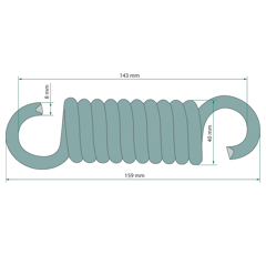 Ressort pour mâchoire de frein CONOW 3127