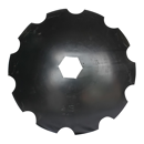 Disque crénelé ∅610x6 pour cover crop Hex 90 adaptable - Blacksteel©