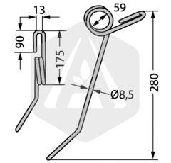 Peigne pour semoir KUHN 53039100 adaptable