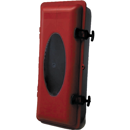 Coffre pour extincteur rouge et noir en plastique 64 x 30 x 24 mm