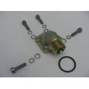 Winkel-Schraubflansch 90°   AG 22x1.5Lochkreis 40mm, max. Betriebsdruck 100 barO-Ring 26x2.5, 4-Loch-Flansch  WF40CEL15