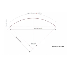 Garde boue avant DUNLOFLEX pour tracteur E54158