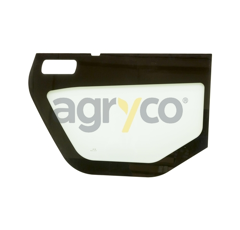 Vitre de porte inférieure - gauche - plate - teintée pour téléscopique MANITOU 894931 adaptable