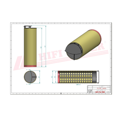 Filtre à air adaptable HIFI FILTER SA17089