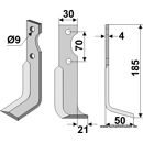 Fräsmesser - rechts 254981N Agria by Muzzi