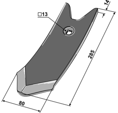 Scharspitze 506065N Köckerling Topmix Nachbau