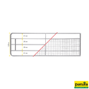 Porte de prairie fixe galvanisée 1 m - PATURA