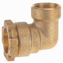 Raccord coudé femelle à compression 16 bars en laiton adaptable