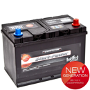 Starterbatterie 12 V 100 AH gefüllt und geladen   Pluspol rechts