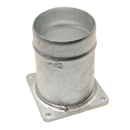 Flansch mit Schlauchstutzen 6",Stutzen 210 mm, Ø 150 mm, mit Wulst Nachbau