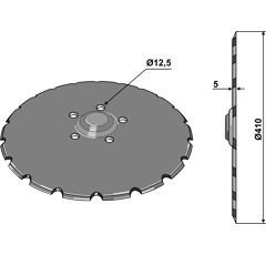 Hohlscheibe, gezahnt 451371F Väderstad by Frank