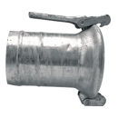 Raccord femelle avec embout Ø 100 mm adaptable