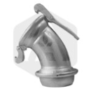 Coude 45° male-femelle Ø 150 mm adaptable