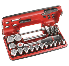 Coffret de 23 pièces douilles et accessoires 1/2" cliquet hautes performances | FACOM