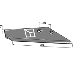 Aileron droite REGENT 871.12.14-1 adaptable - BlackSteel©