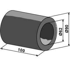 Klemmplatte 100 mm für DAL-BO 18127 Nachbau