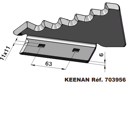 Section trémie gauche pour mélangeuse KEENAN 703956 adaptable