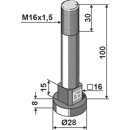 Boulon M16x1,5 pour broyeur BERTI adaptable - Blacksteel©