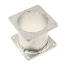 Rohrstutzen  Ø150 mm - beidseitig 6" FlanschHöhe: 150 mm