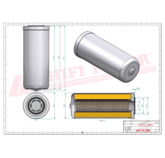 Filtre hydraulique adaptable HIFI FILTER SH66161