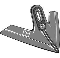 Soc à patte pour cultivateur KÖCKERLING 504018 adaptatable