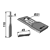 Couteau pour faucheuse PÖTTINGER 434970 adaptable - Blacksteel©