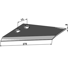 Aileron gauche 939.50.221.1 adaptable - BlackSteel©