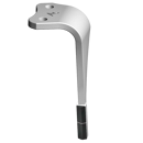 Dent de herse rotative Droite avec 3 plaquettes carbure KUHN 52539400 adaptable