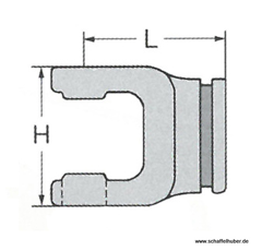 Rillengabel B50330B- 36,0 x 3,2 125053... Benzi