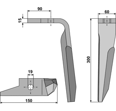 Kreiseleggenzinken - rechts RHAMA02R RH  Amazone