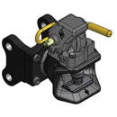 Zugmaul automatisch,A= 108 Schwarz    